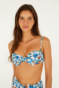 Off-White Flora Tile Underwire Bikini Top
