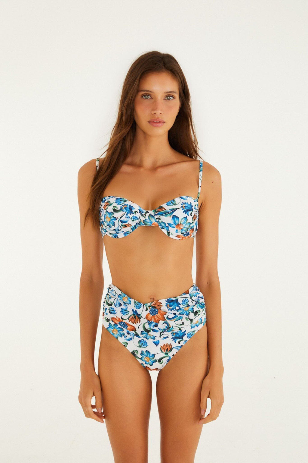 Off-White Flora Tile Underwire Bikini Top