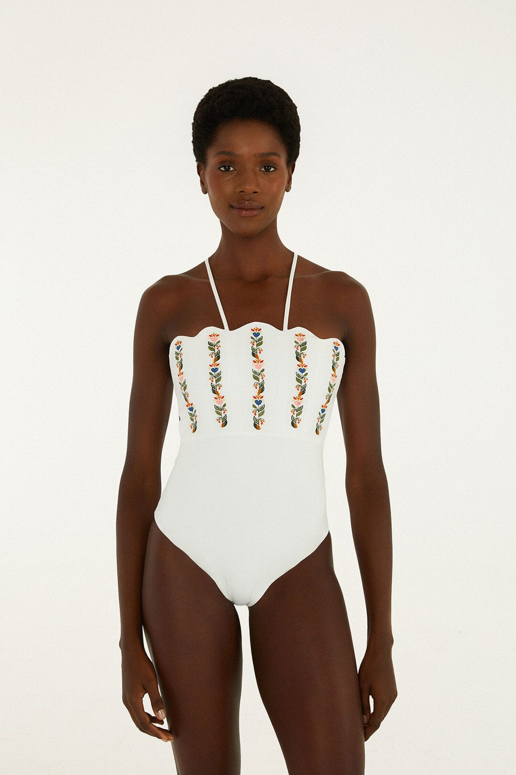 Off-White Stitched Garden Cropped One Piece