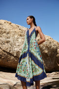 Faded Green Fruit Beauty Maxi Dress