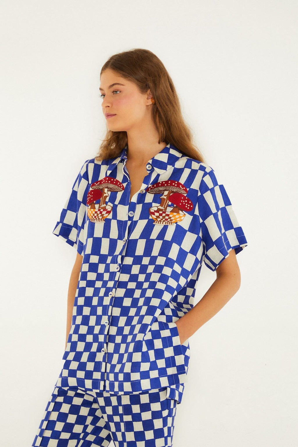 Blue Dream Checkered Short Sleeve Shirt