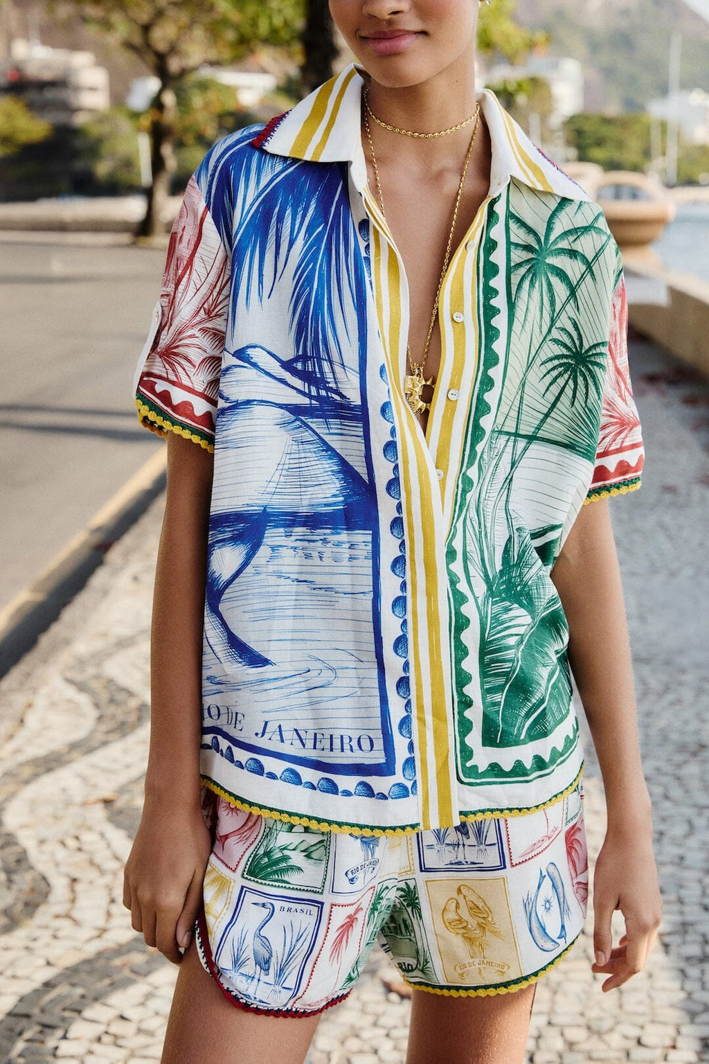 Multicolor Brasil Vintage Shirt