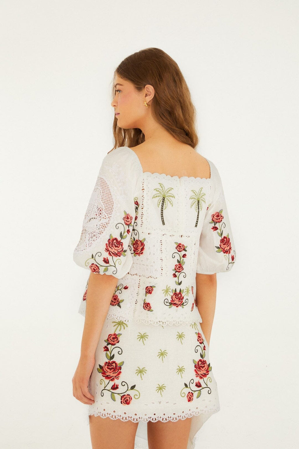 Off-White Tropi Scarf Embroidered  Blouse