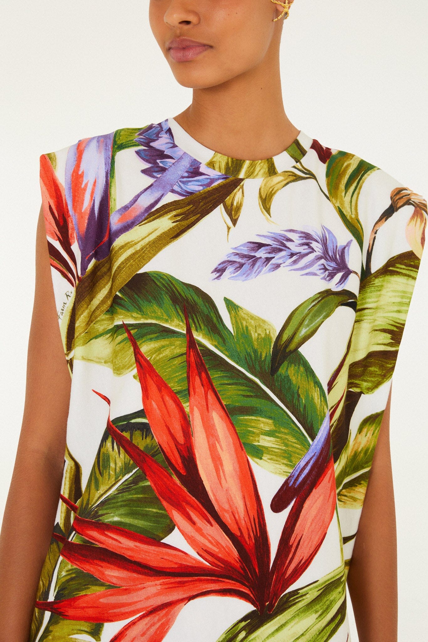 Sand Florart  Tshirt Blouse