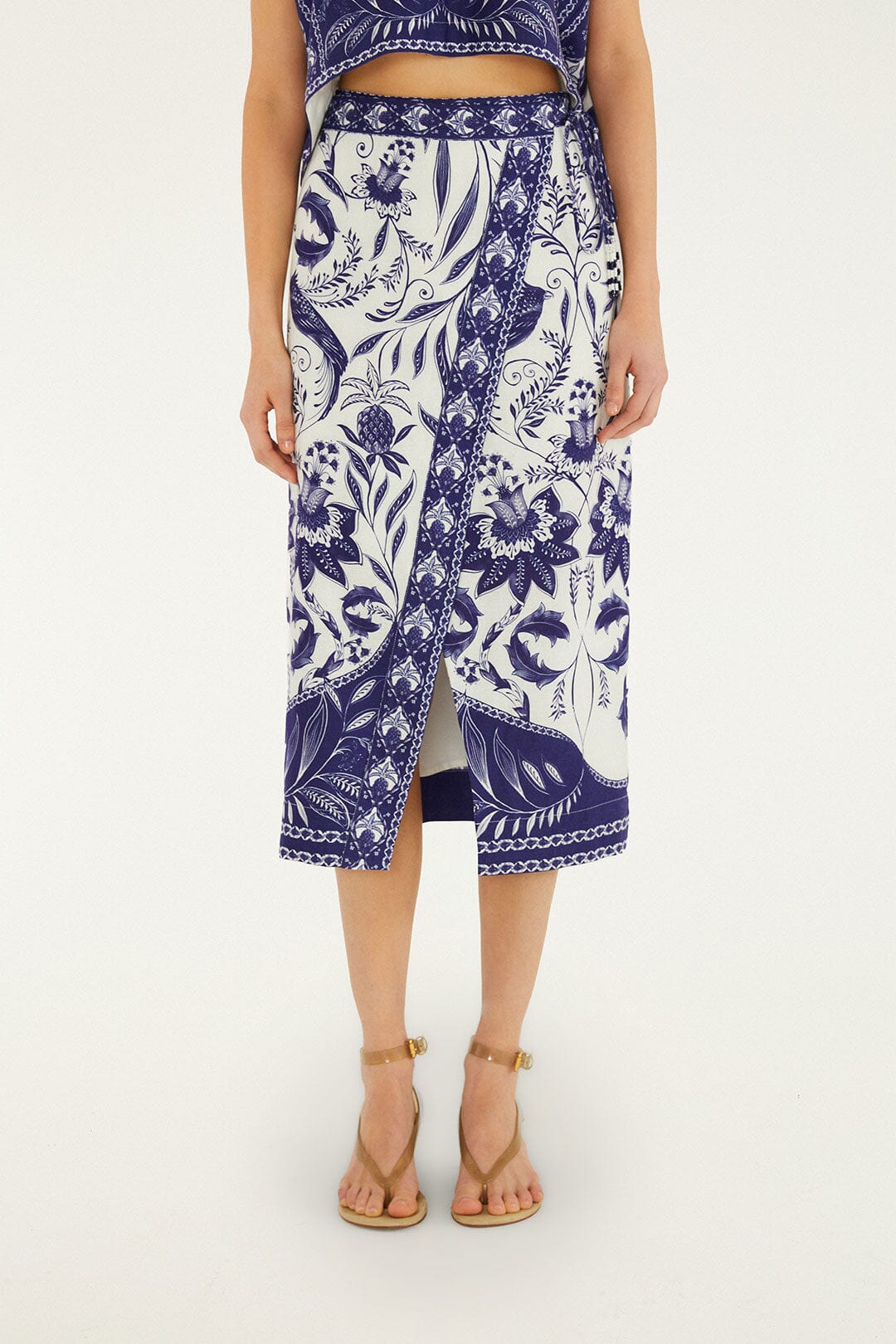 Off-White Nina Wrap Midi Skirt