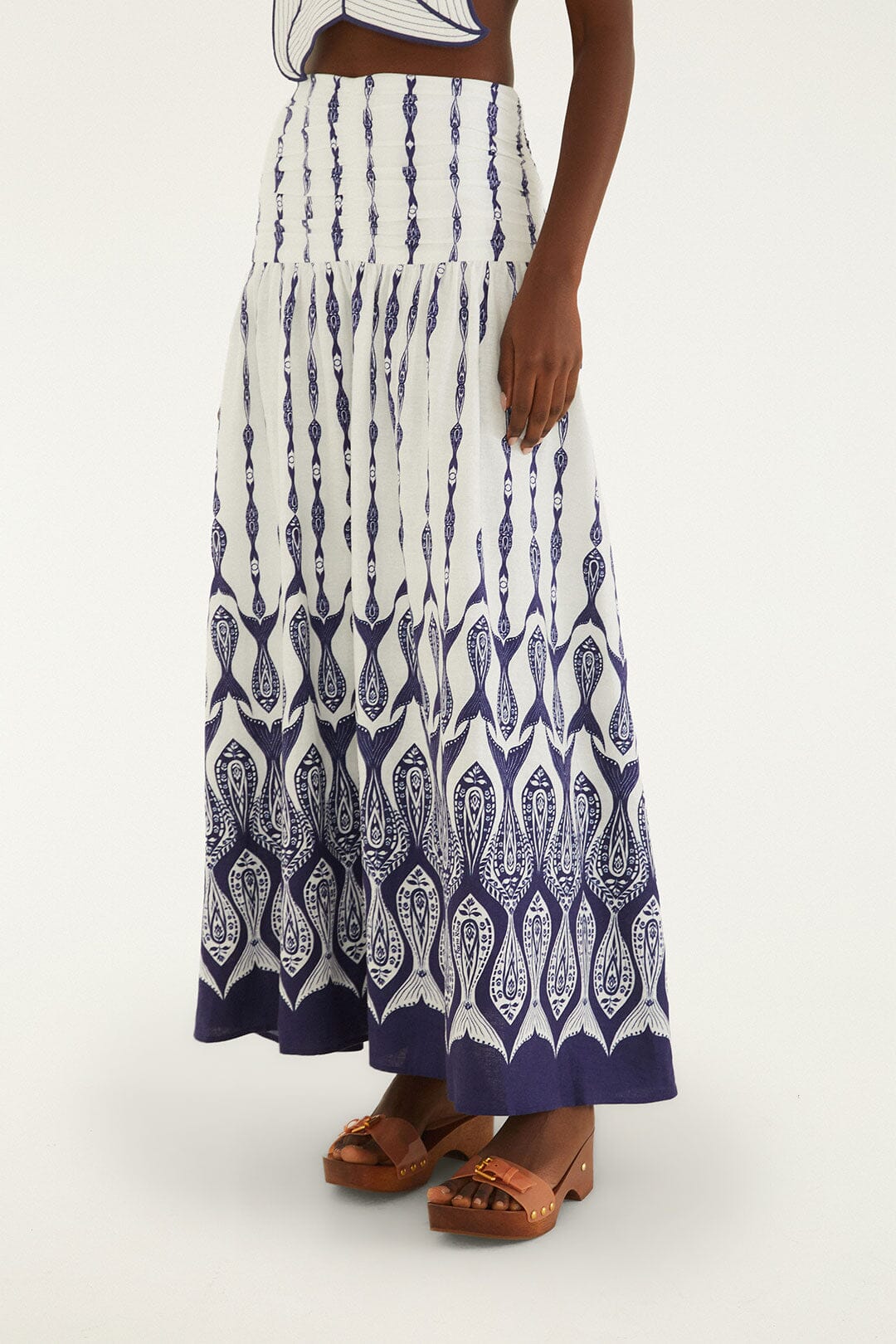 Off-White Fishes Flow Maxi Skirt