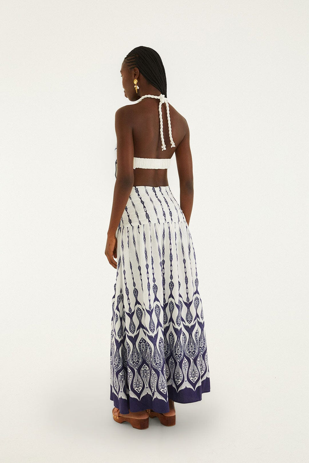 Off-White Fishes Flow Maxi Skirt