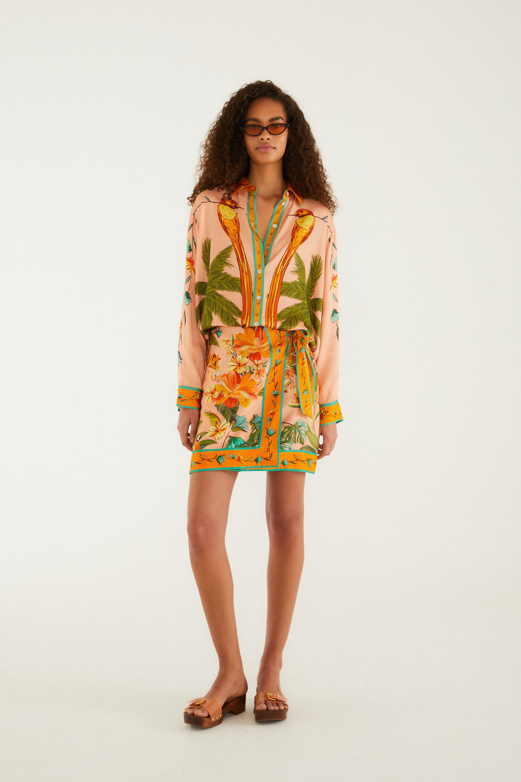 Multicolor Birds Shirt