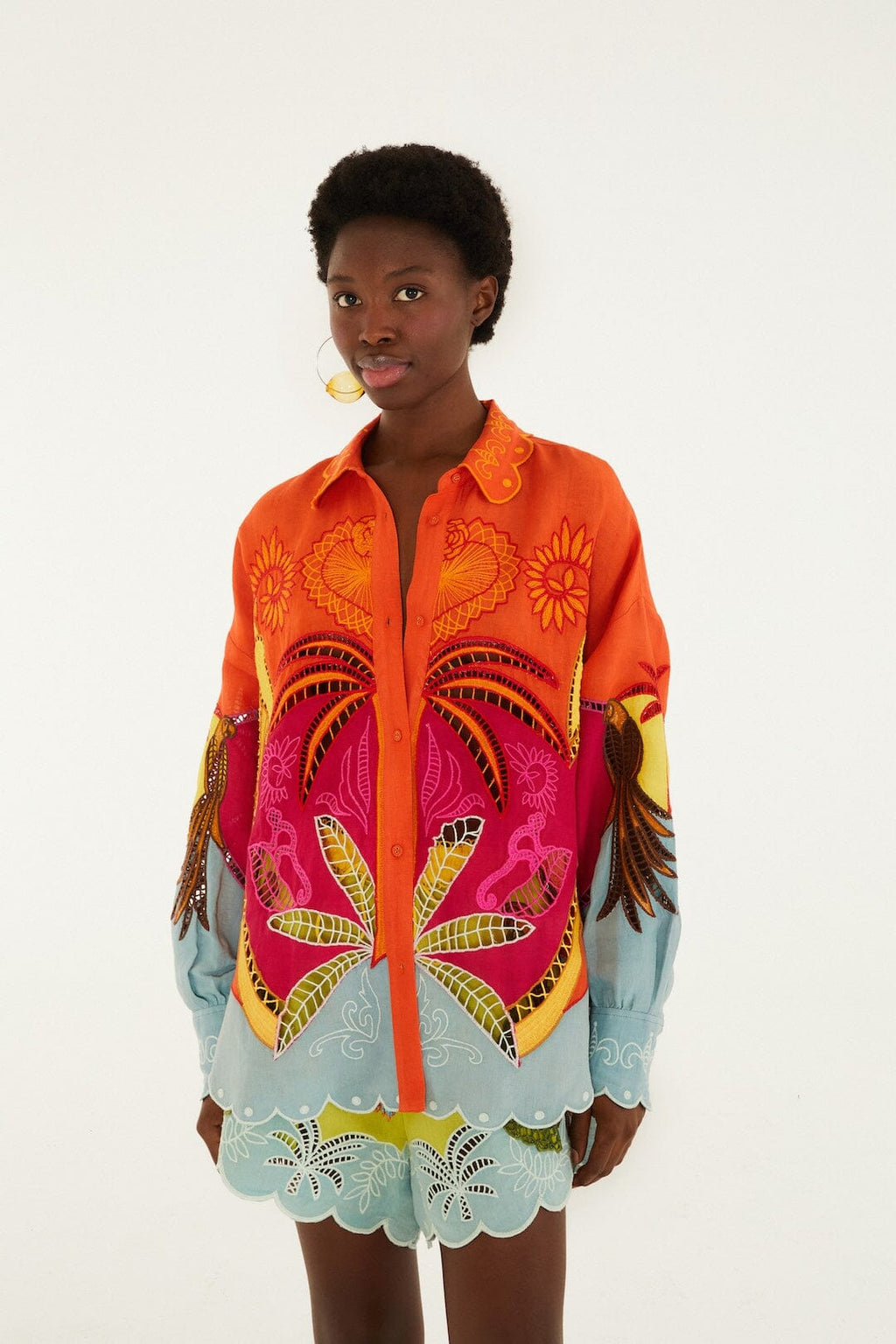 Multicolor Usiacuri Embroidered Richelieu Shirt