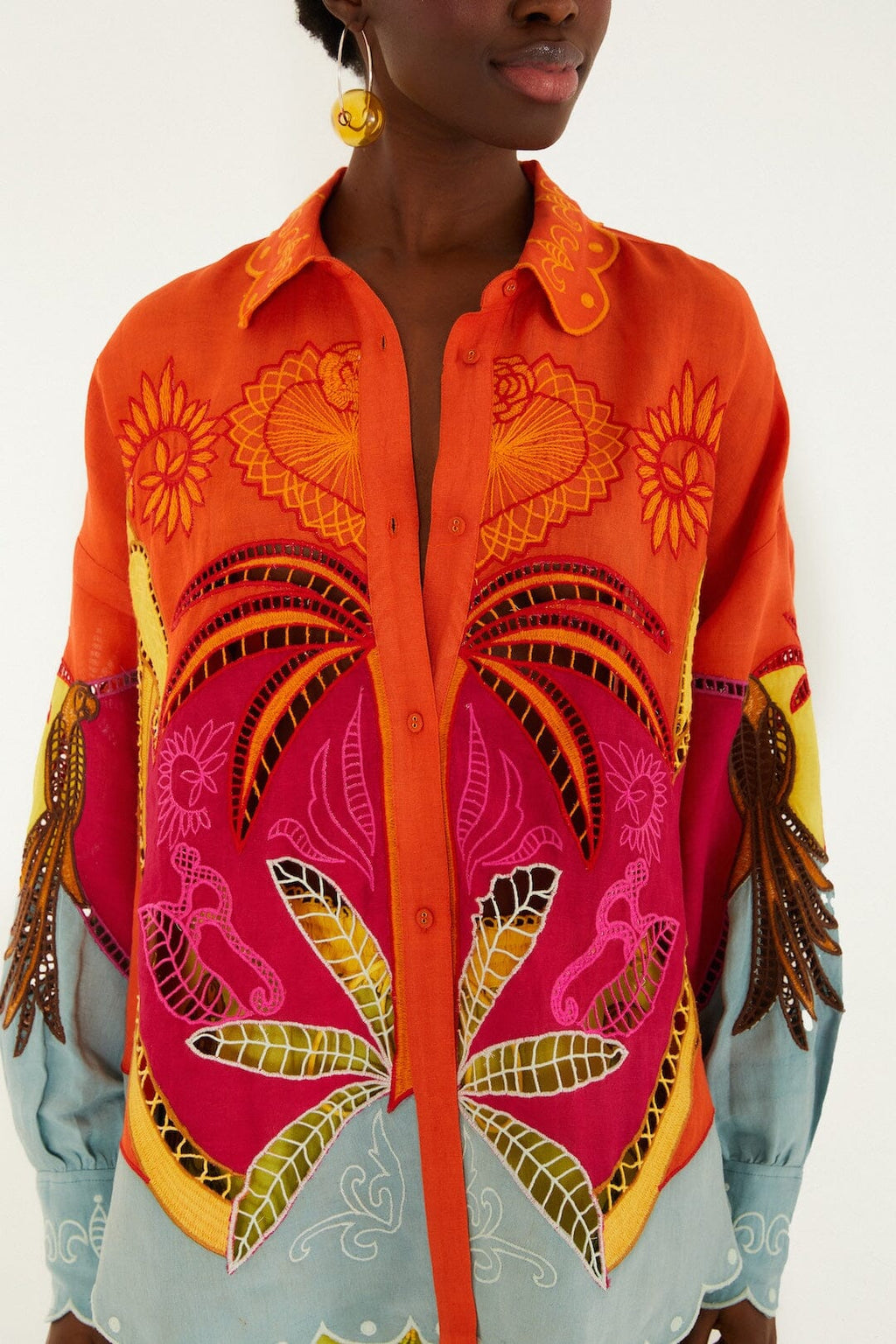 Multicolor Usiacuri Embroidered Richelieu Shirt