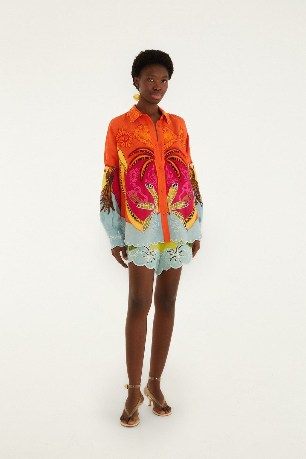 Multicolor Usiacuri Embroidered Richelieu Shirt