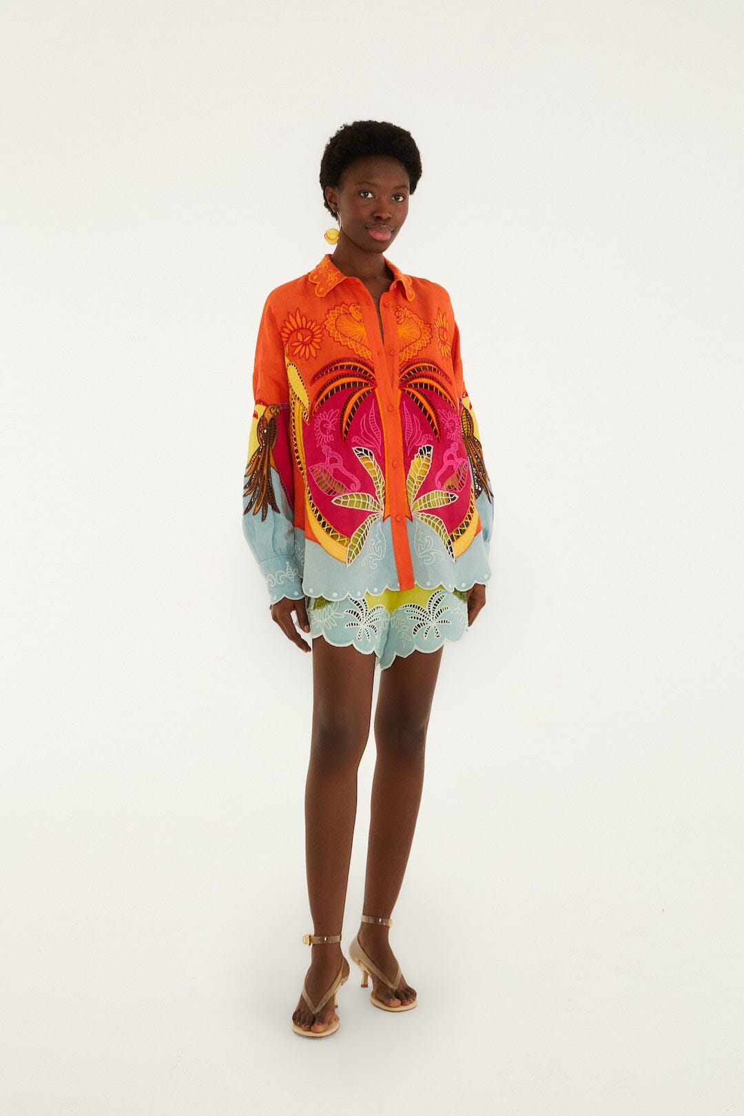 Multicolor Usiacuri Embroidered Richelieu Shirt