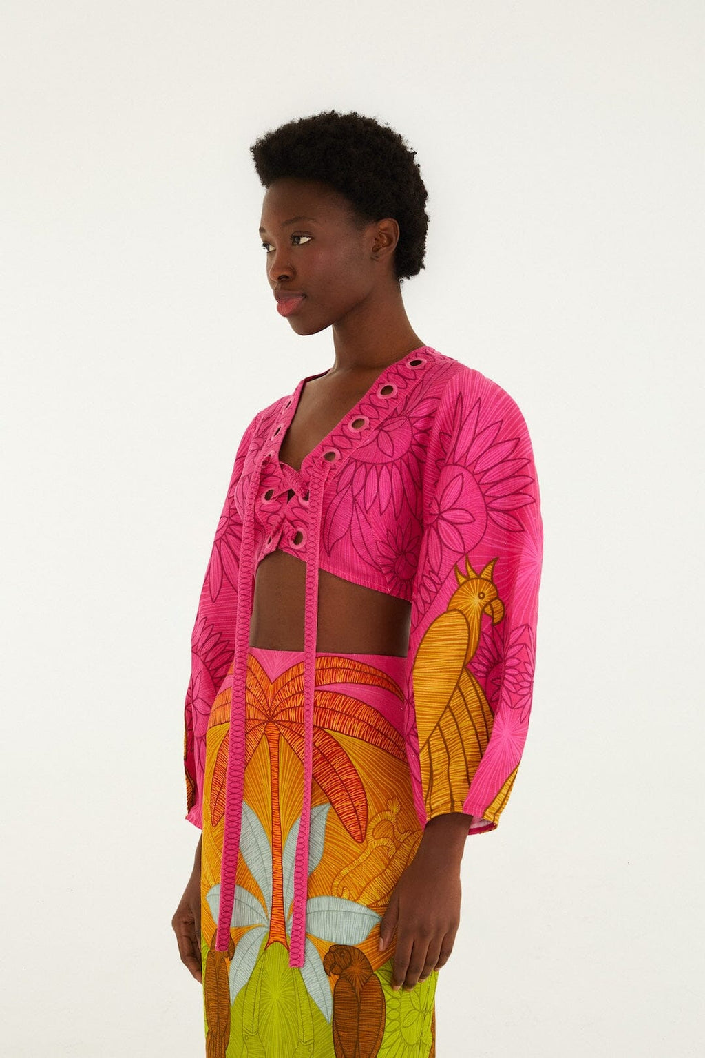 Multicolor Usiacuri Eyelet Blouse