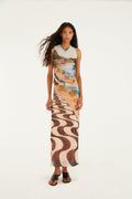 Multicolor Copacabana Beach Skirt