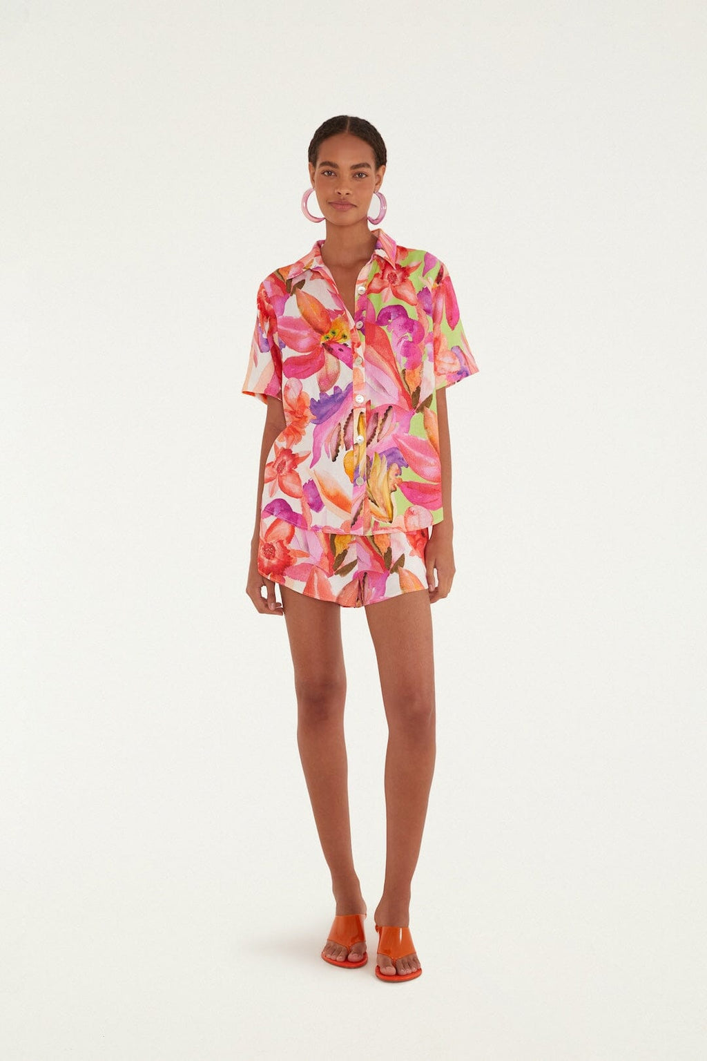 Multicolor Artsy Flora Shirt