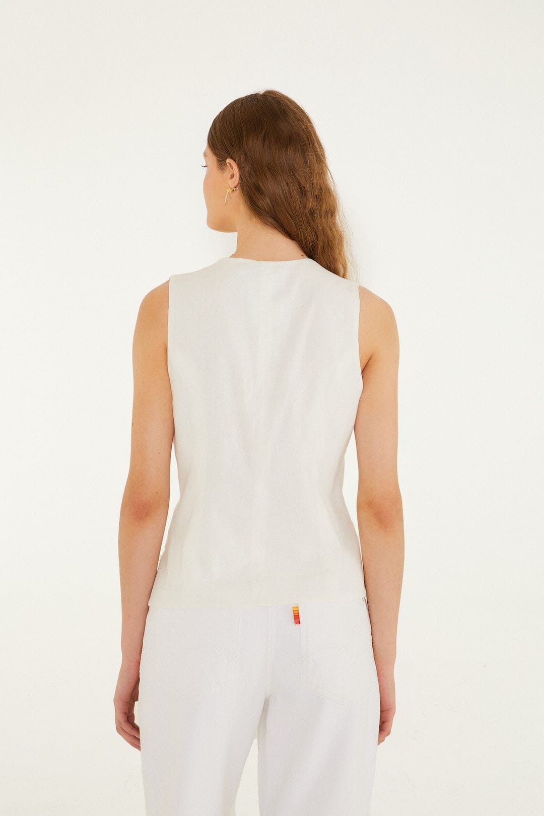 Off-White Embroidered Blouse