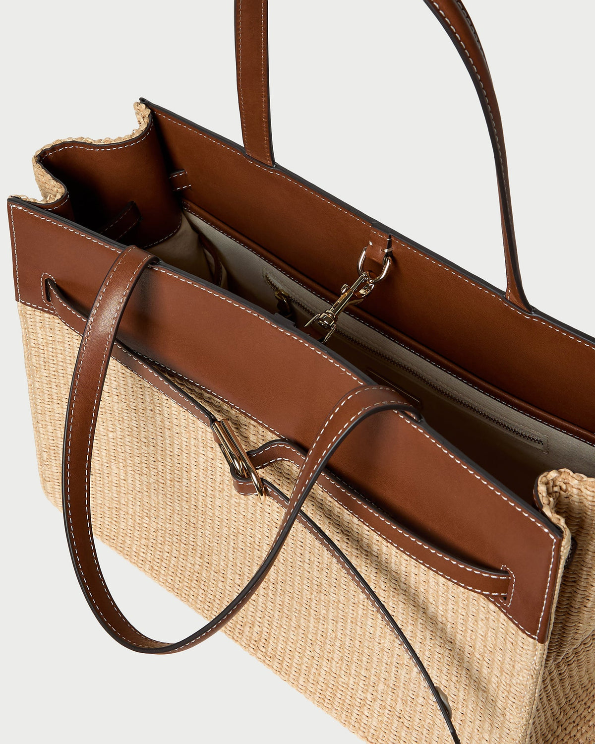 Aidan Natural Straw Work Tote