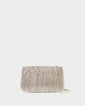 Brit Champagne Flat Pleated Clutch