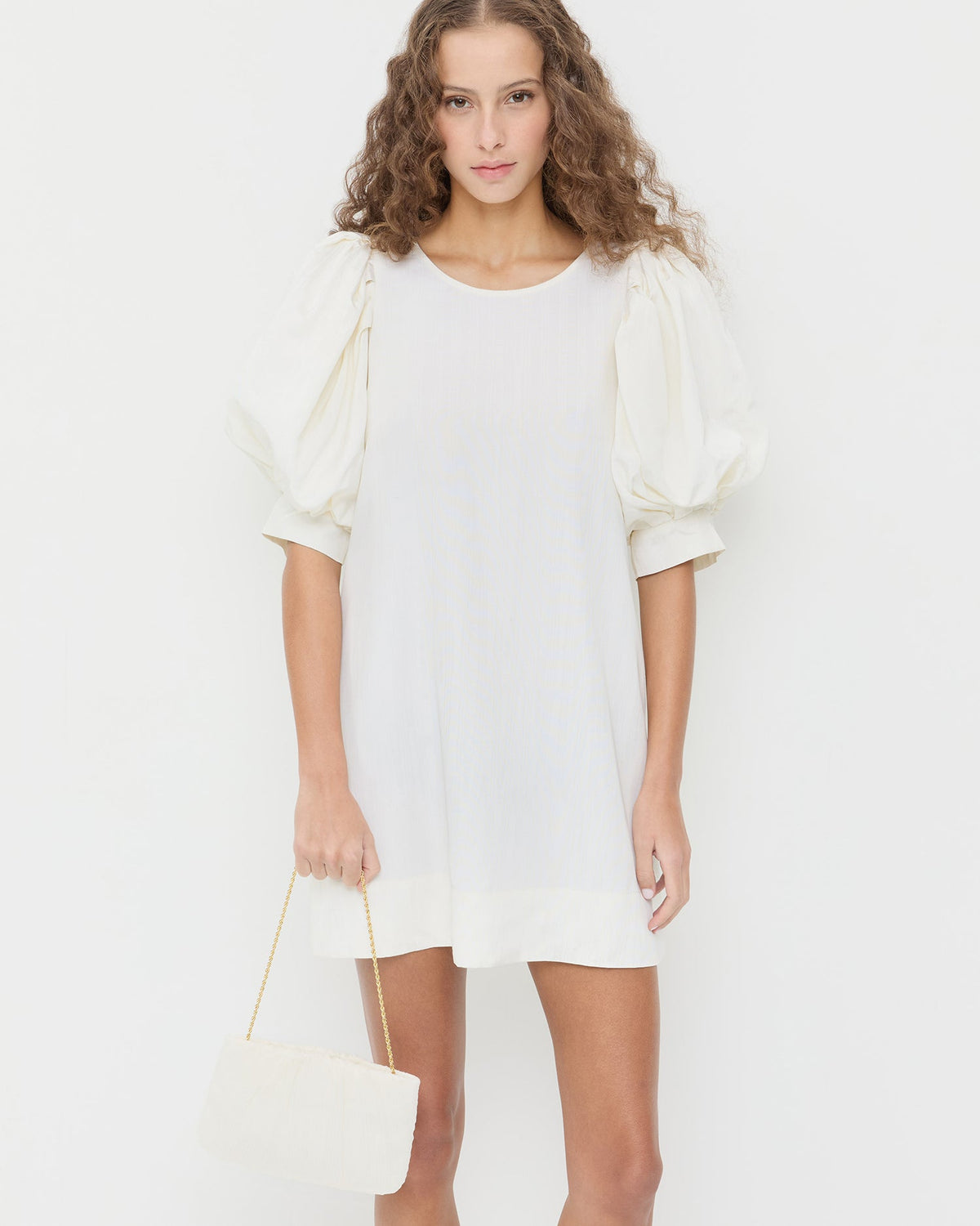 Brit Pearl Flat Pleated Clutch