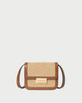 Desi Natural/Cacao Straw Crossbody