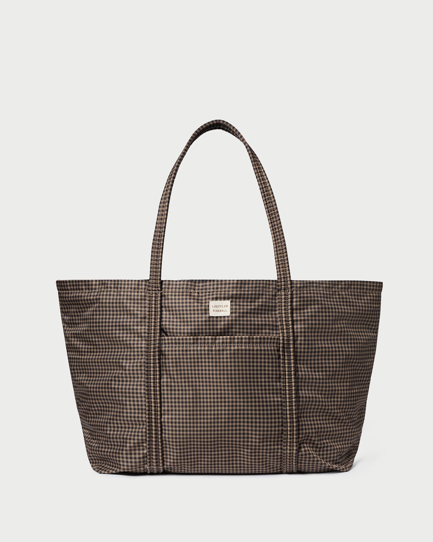 Dina Brown/Black Check Travel Tote