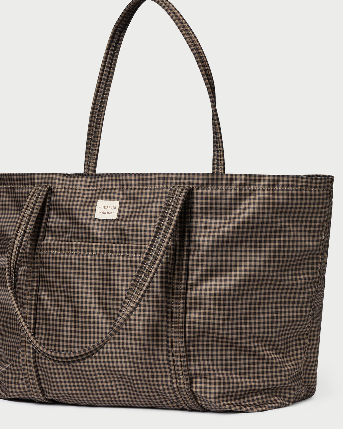 Dina Brown/Black Check Travel Tote