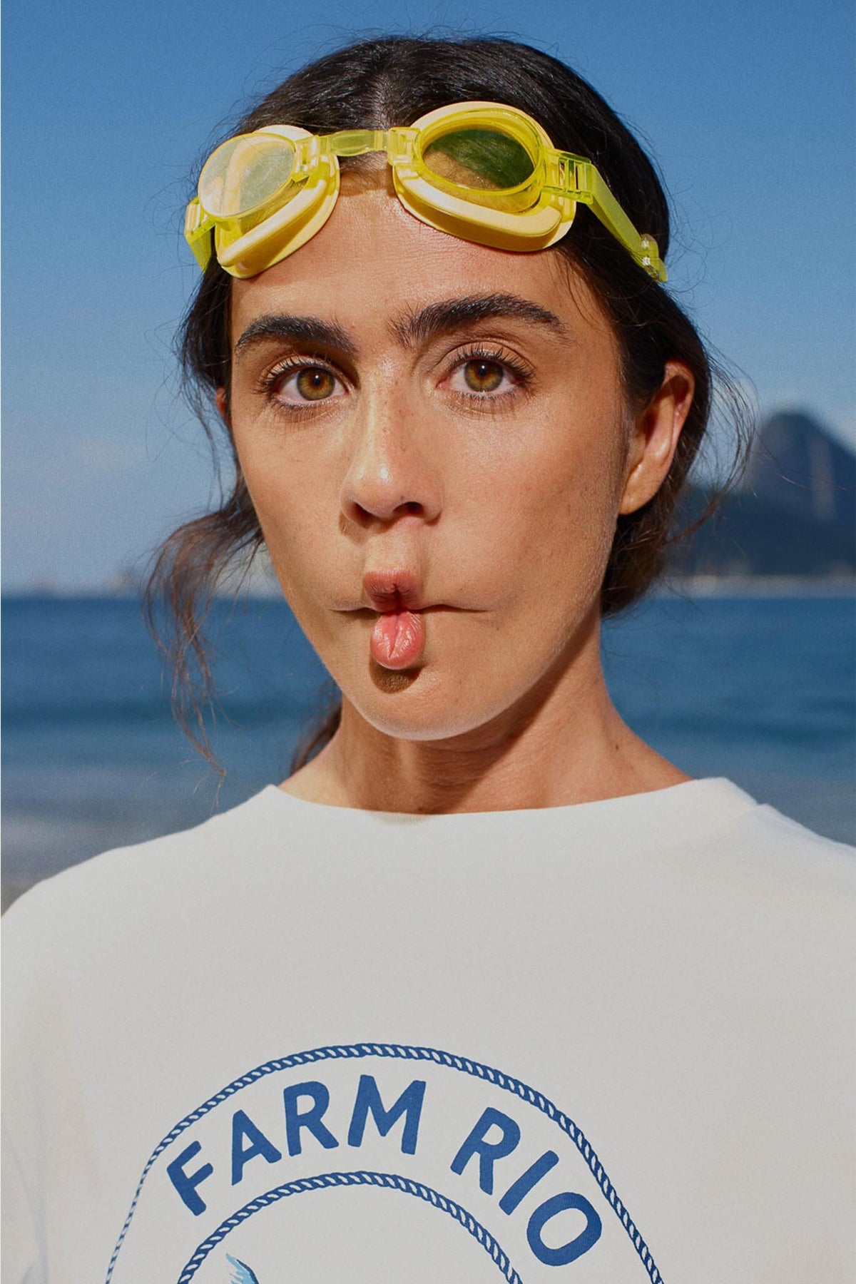 Off-White Summer In The Tropics Crochet Hem T-Shirt
