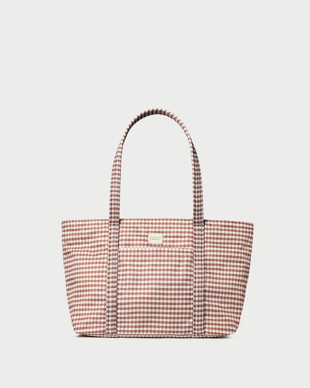 Mira Brown Gingham Everyday Tote