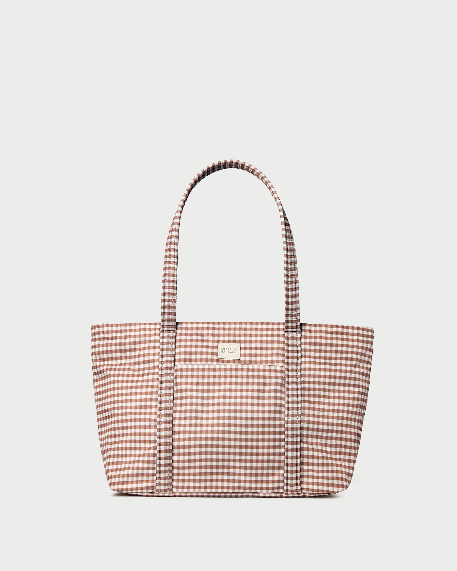 Mira Brown Gingham Everyday Tote