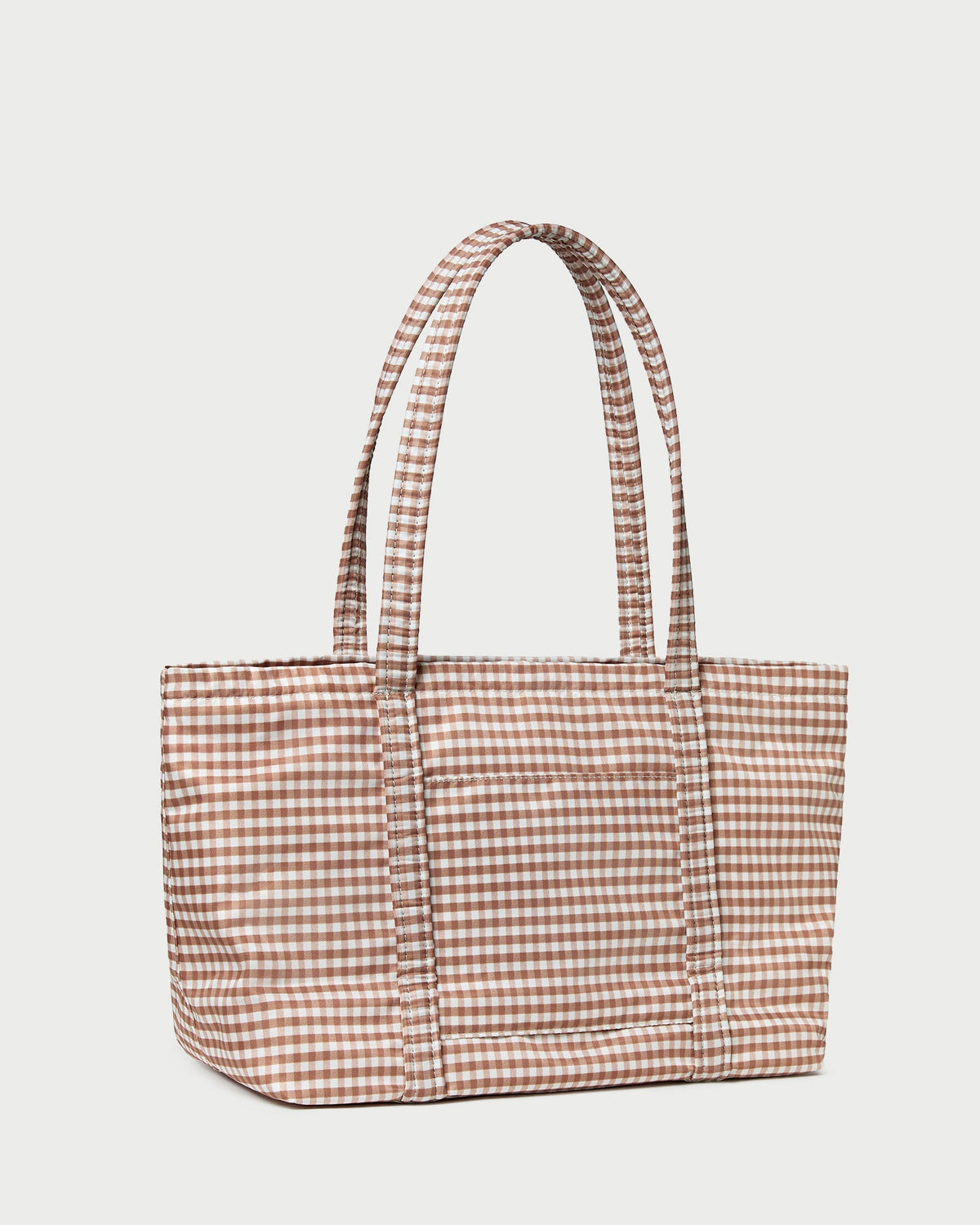 Mira Brown Gingham Everyday Tote