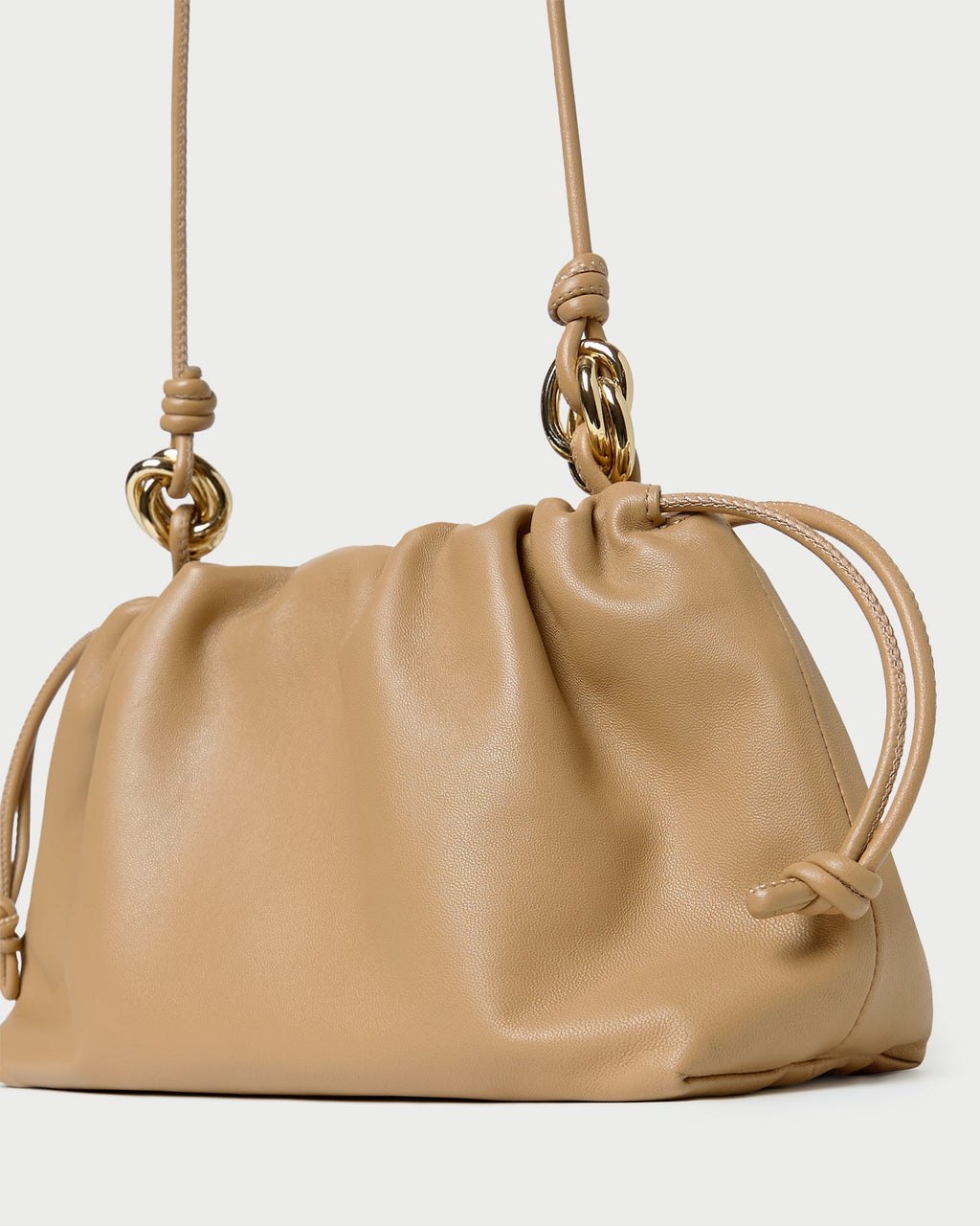 Kiri Khaki Leather Shoulder Bag