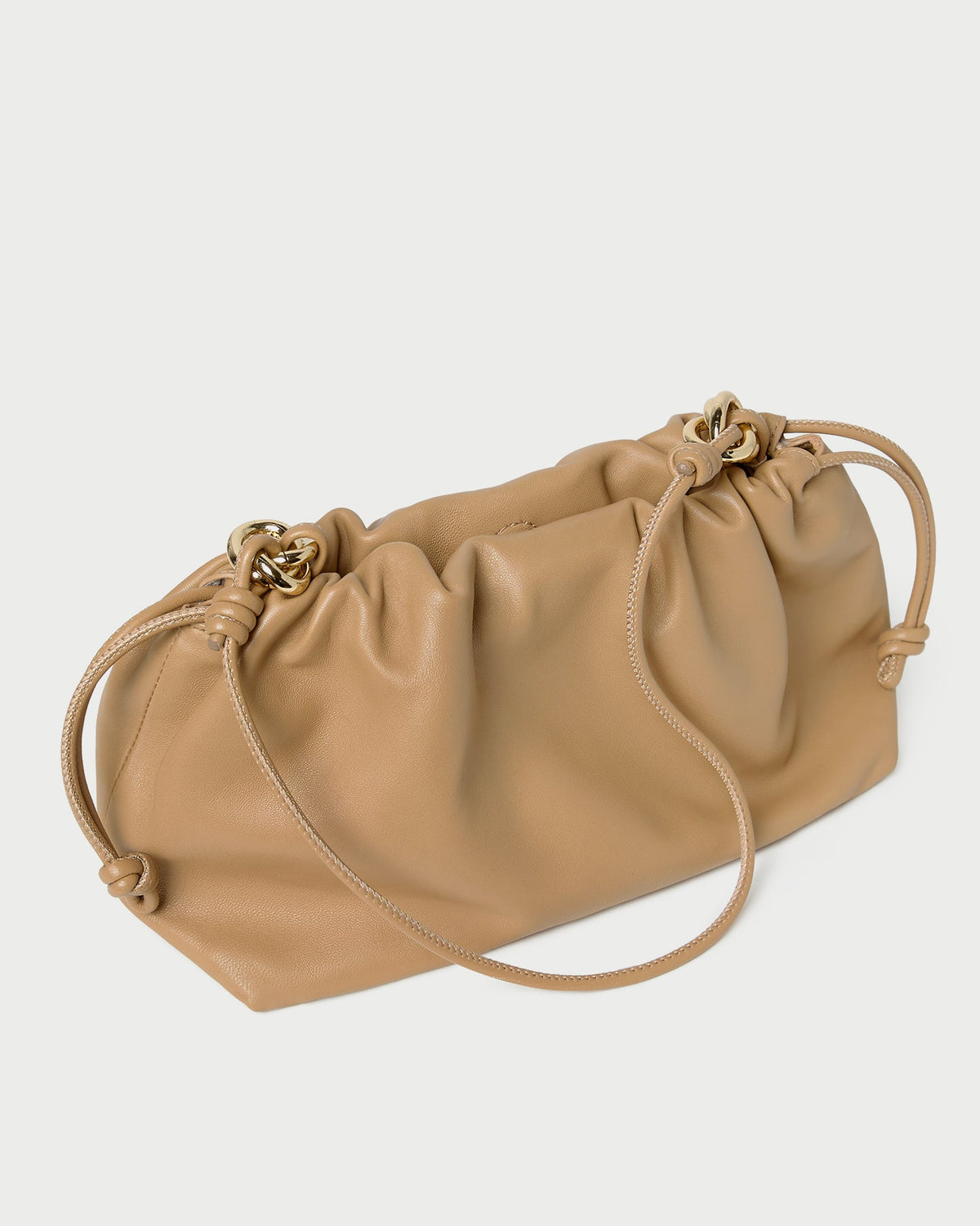 Kiri Khaki Leather Shoulder Bag