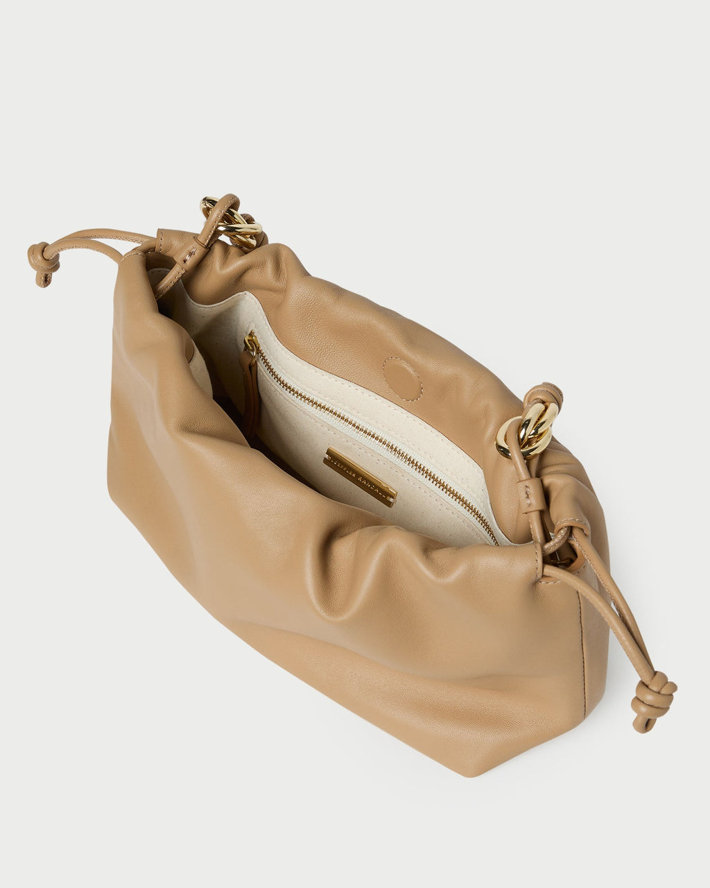 Kiri Khaki Leather Shoulder Bag