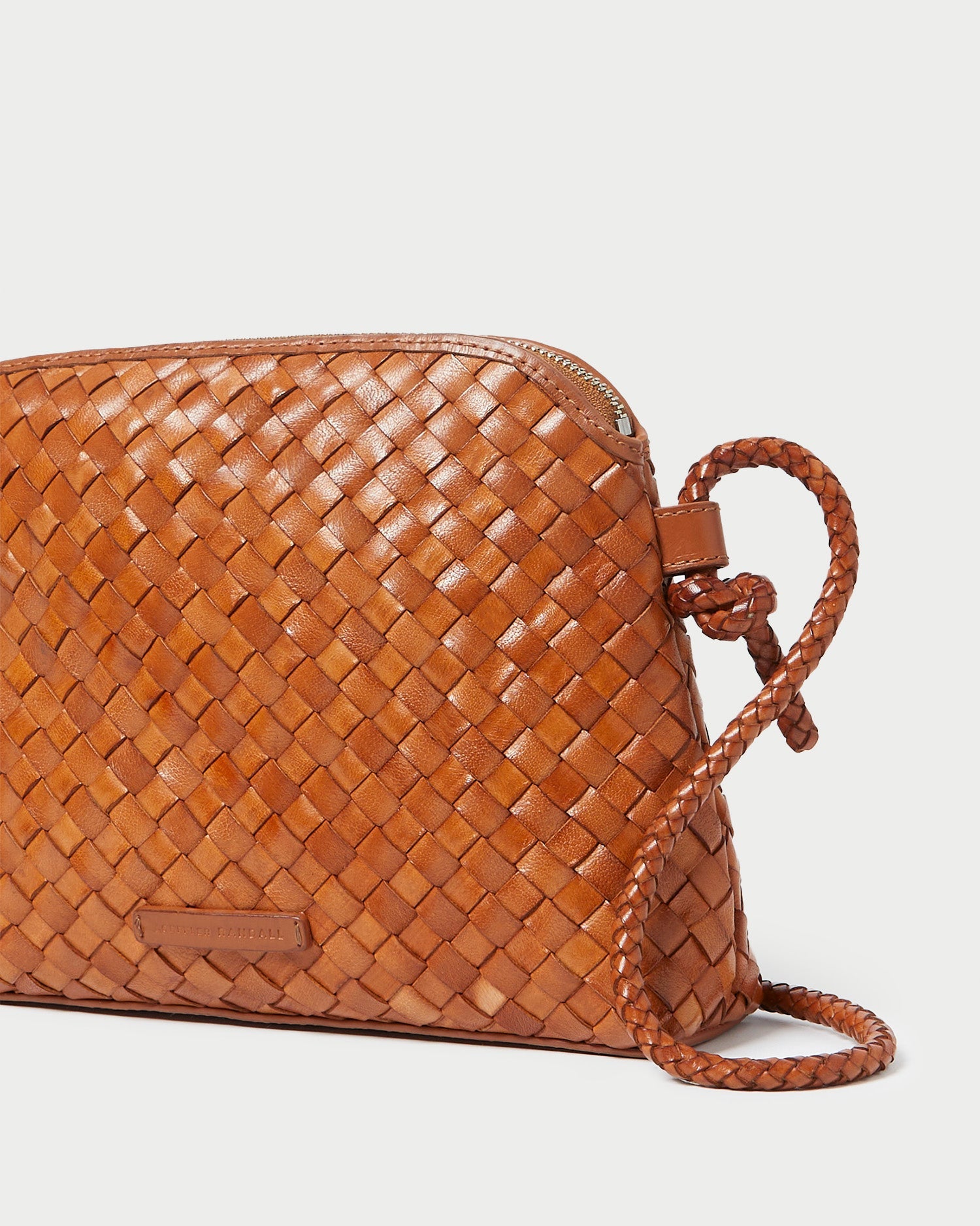 Mallory Timber Woven Leather Crossbody