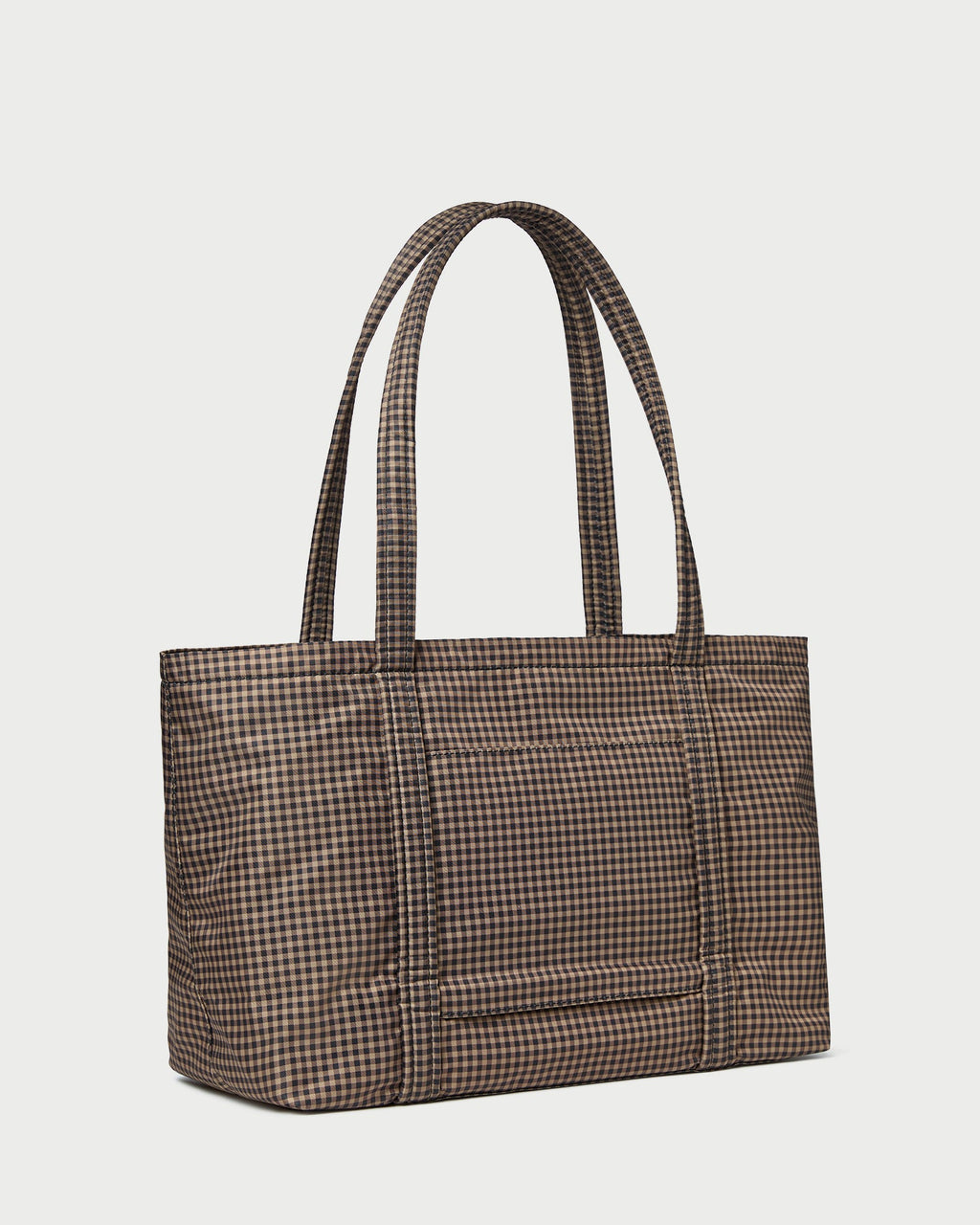 Mira Brown/Black Check Everyday Tote