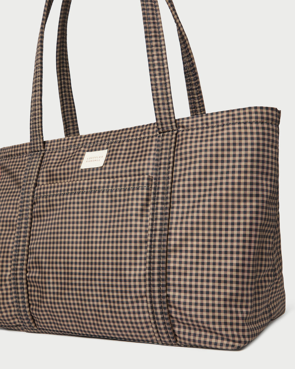 Mira Brown/Black Check Everyday Tote