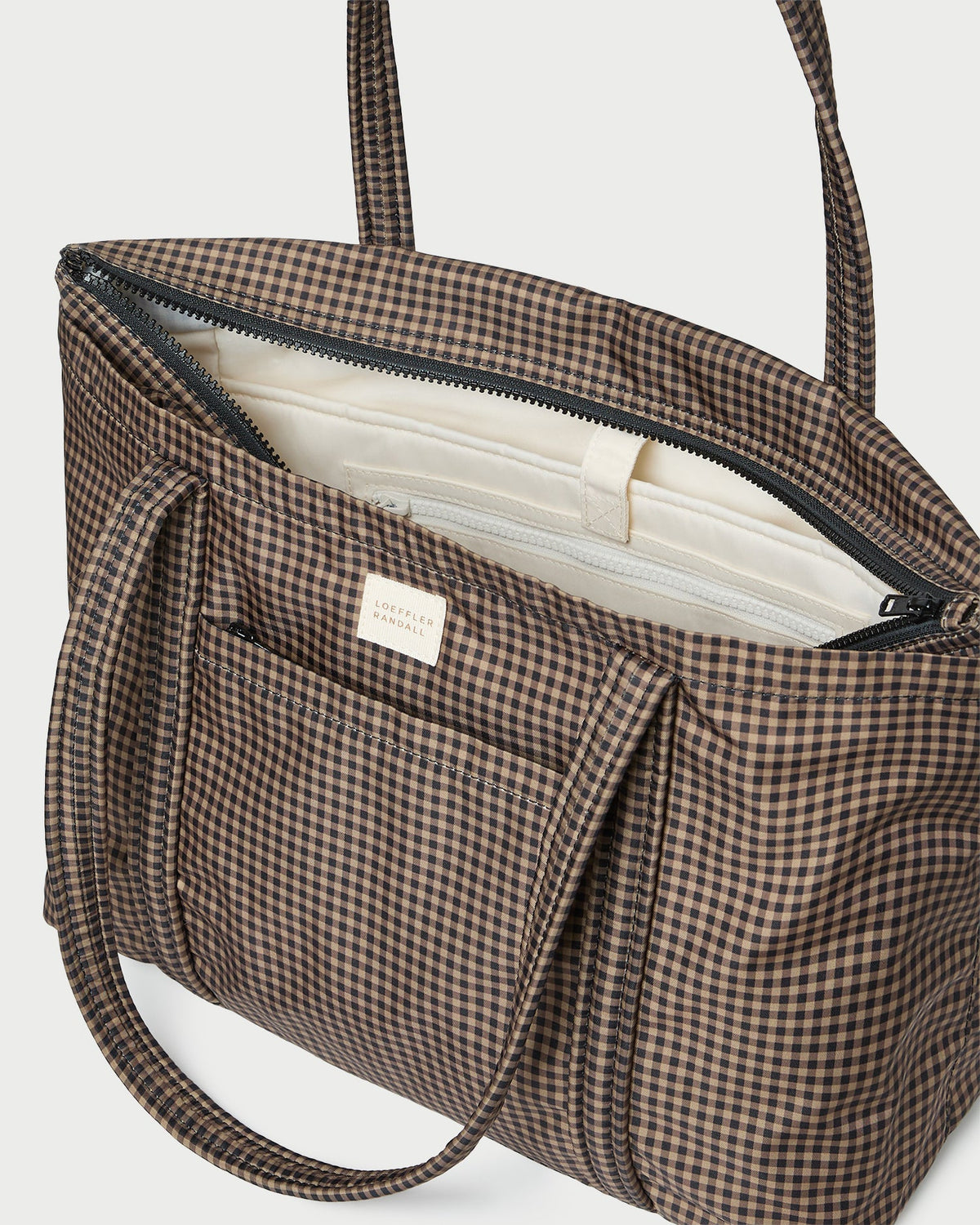Mira Brown/Black Check Everyday Tote