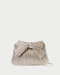 Rayne Champagne Bow Clutch