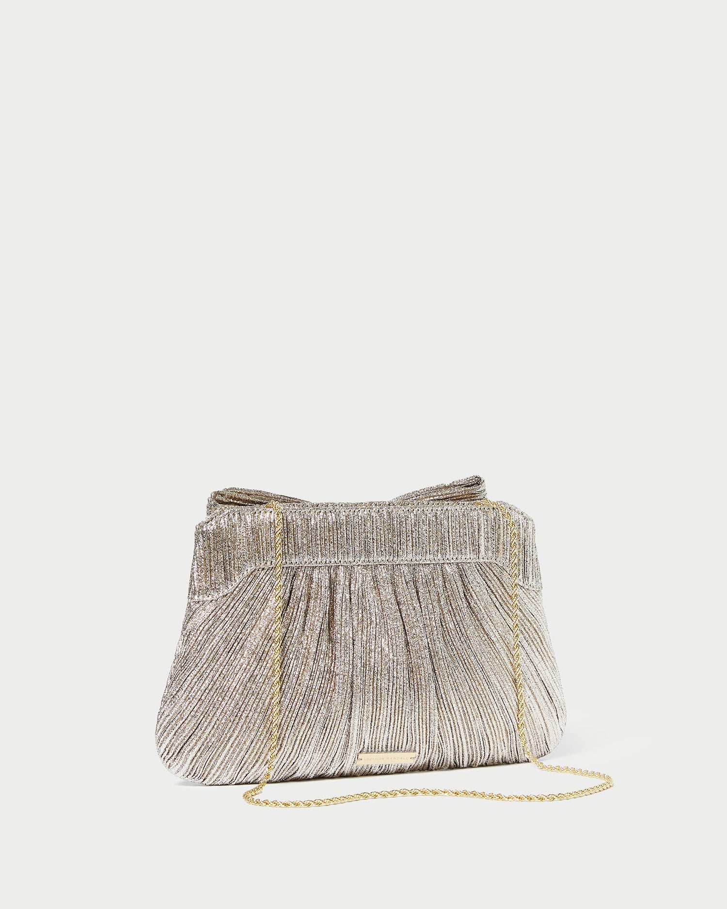 Rayne Champagne Bow Clutch
