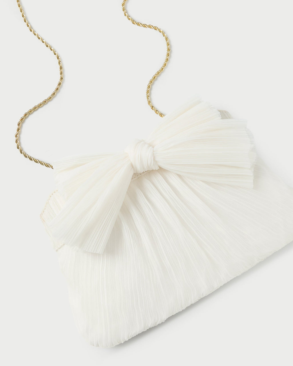Rayne Pearl Bow Clutch