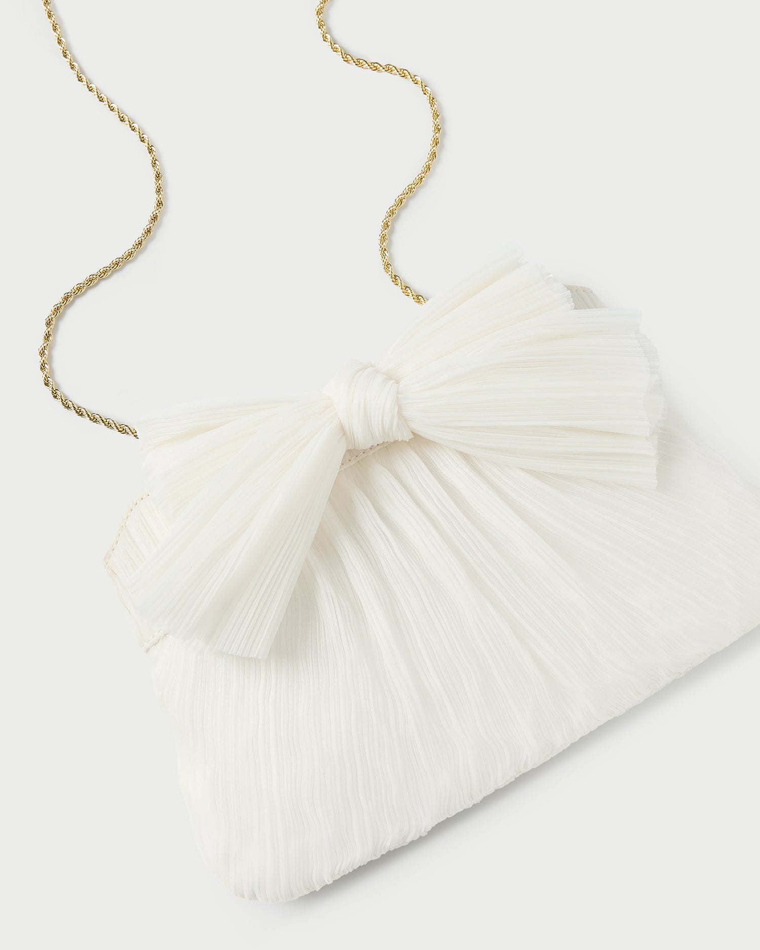 Rayne Pearl Bow Clutch