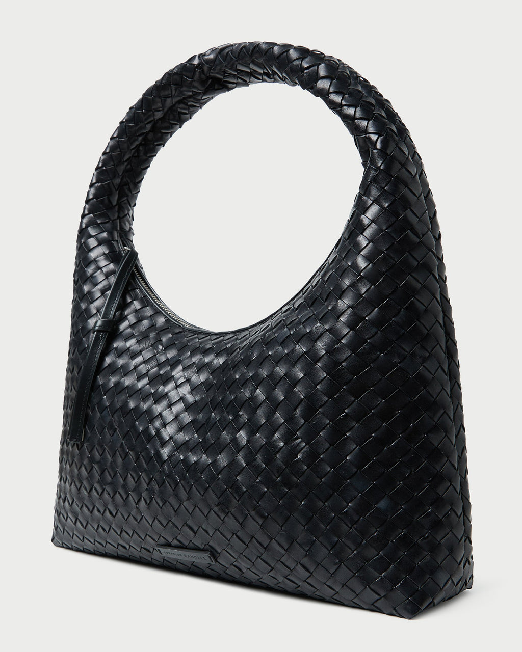 Willow Black Woven Hobo Bag