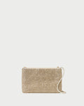 Yara Gold Diamanté Flat Clutch