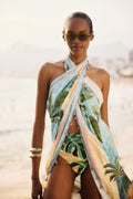 Mosaic Hot Pants Bikini Bottom