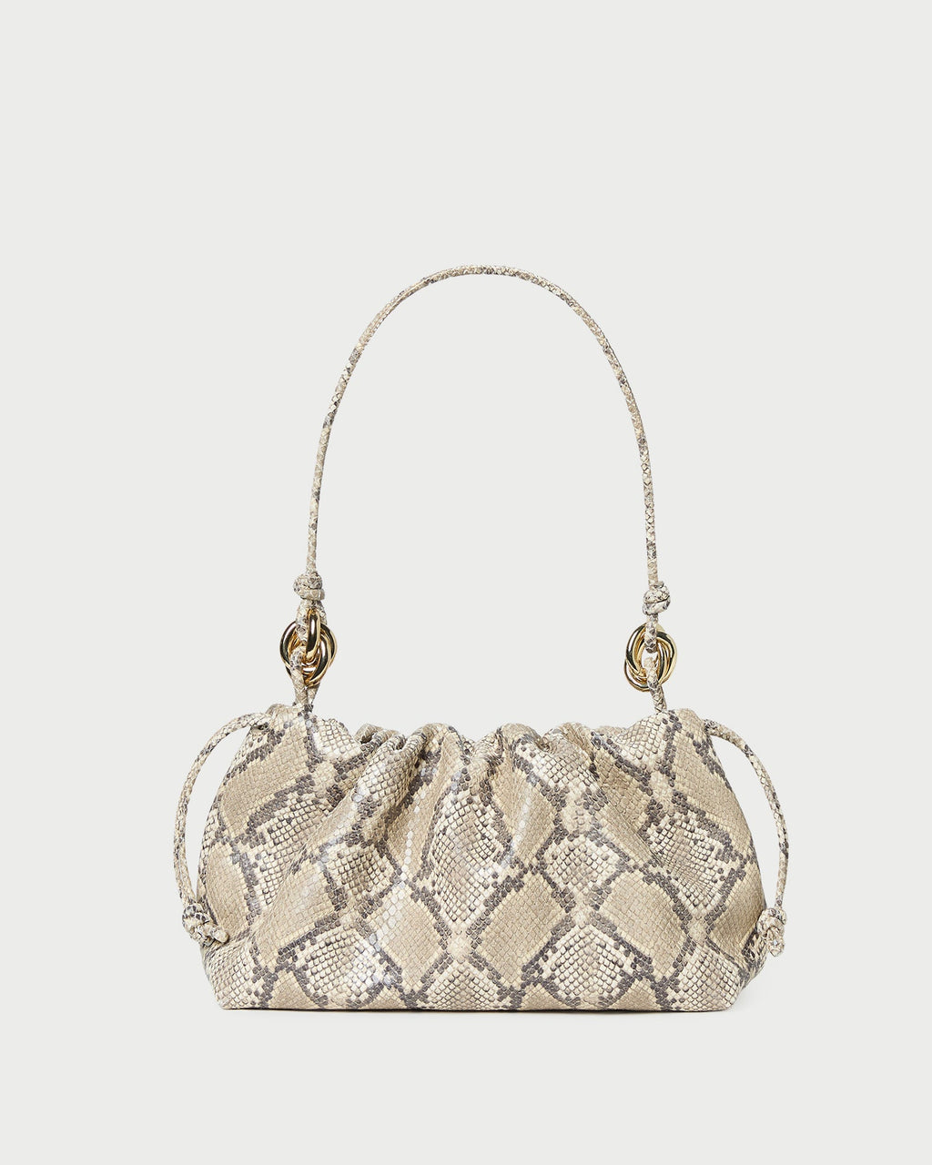 Kiri Snake Leather Shoulder Bag