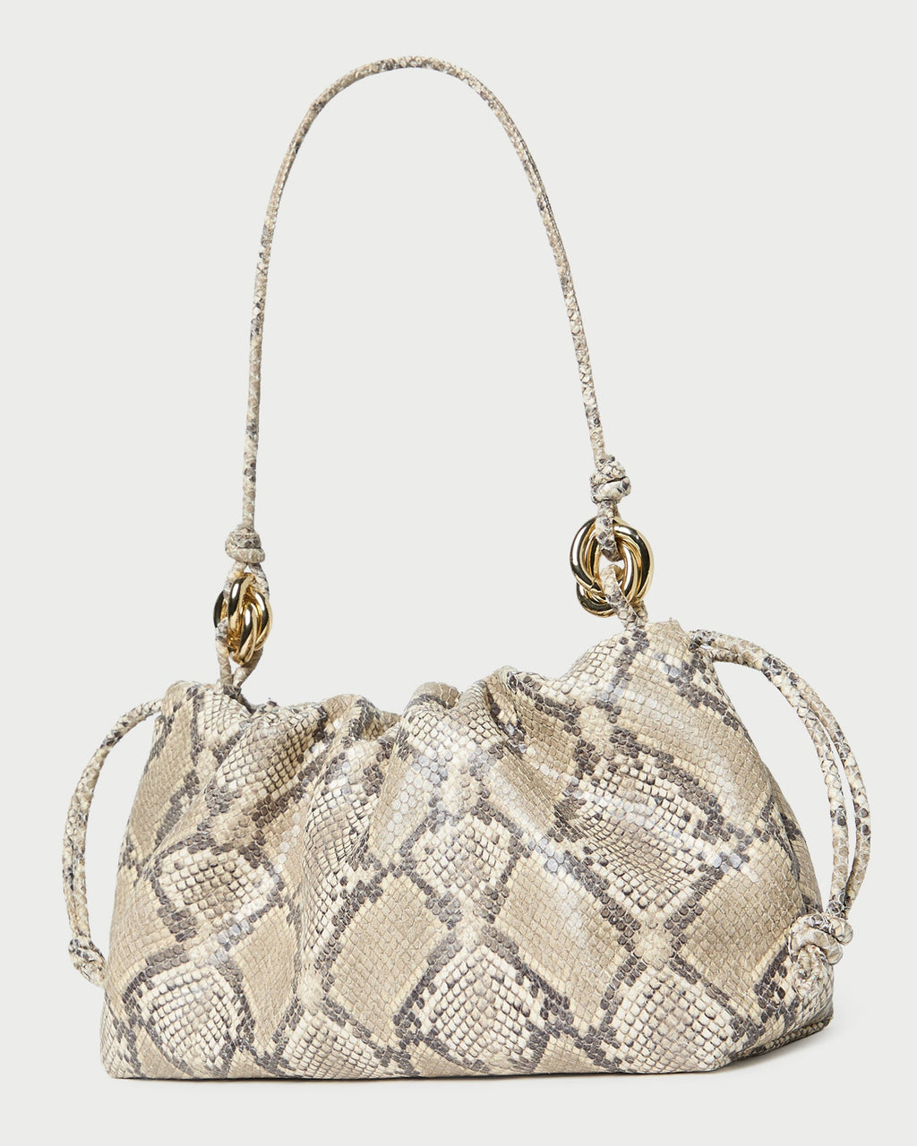 Kiri Snake Leather Shoulder Bag