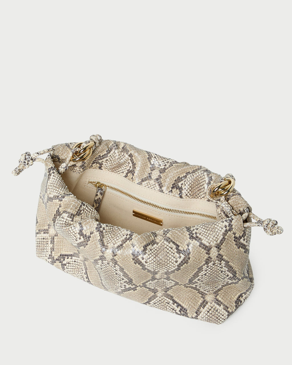 Kiri Snake Leather Shoulder Bag