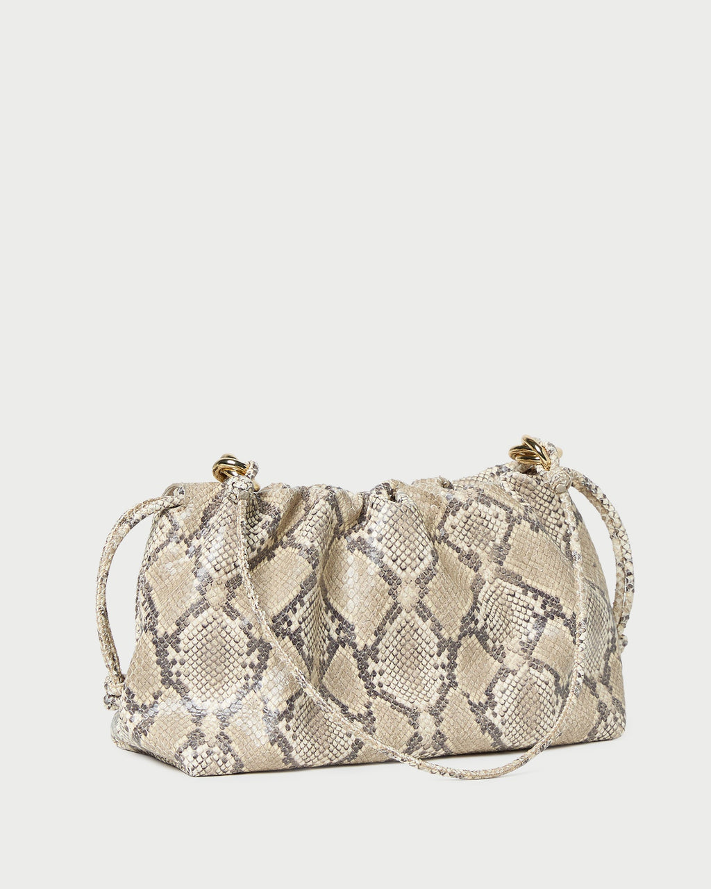 Kiri Snake Leather Shoulder Bag