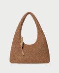 Willow Brown Woven Hobo Bag