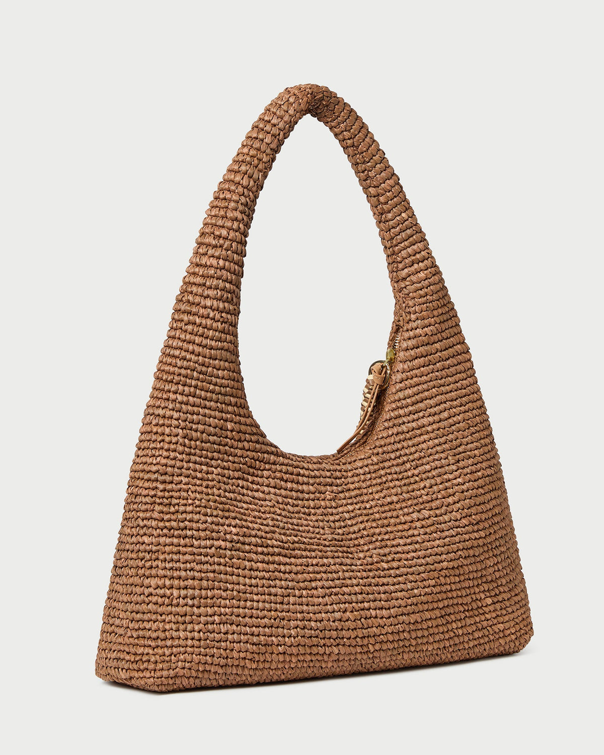 Willow Brown Woven Hobo Bag